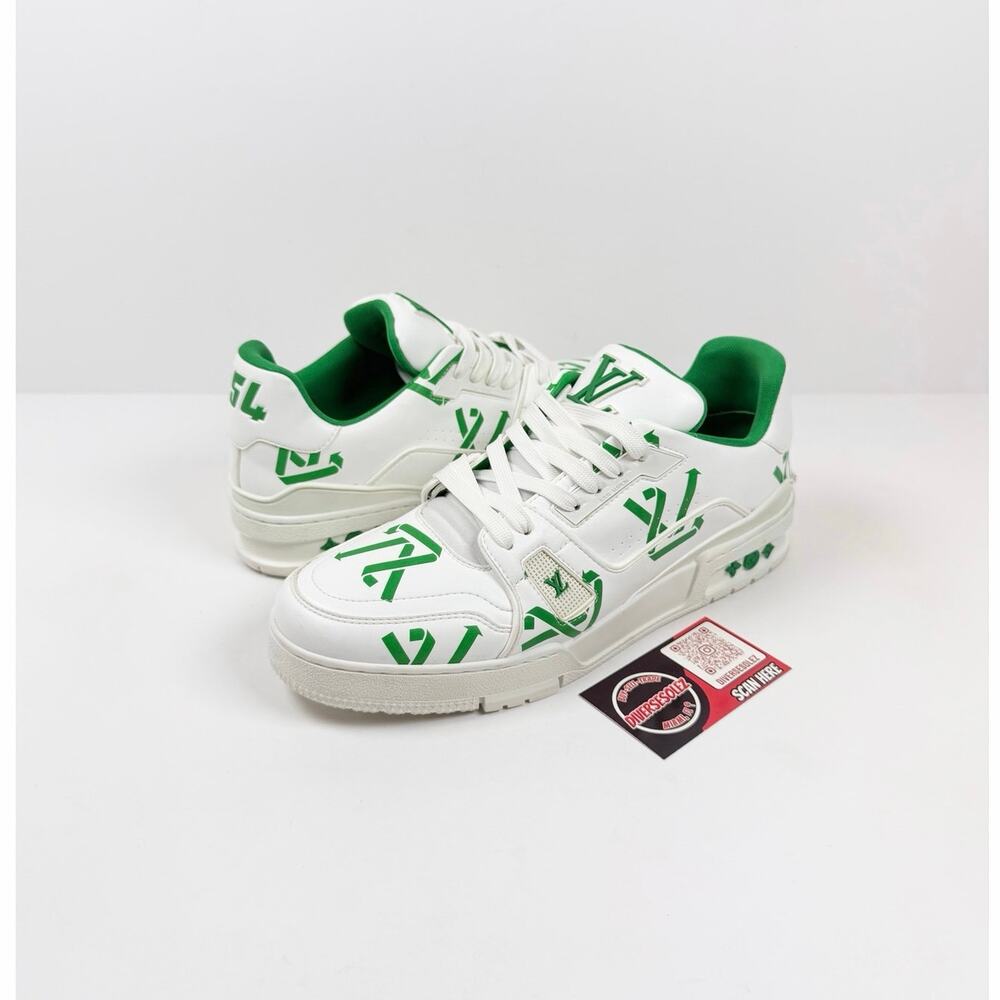 Size 7LV/8US - Louis Vuitton Trainer White Green